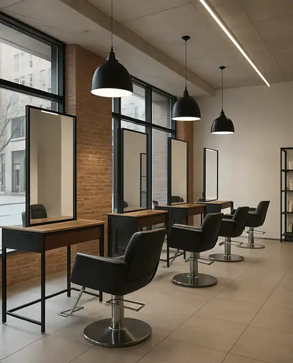 contemporary salon — main hall (urban)