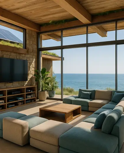 sustainable theater — game room (coastal)