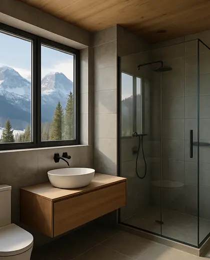 modern apartment — bathroom (alpine)