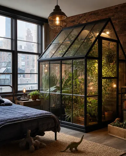 industrial greenhouse — childrens bedroom (urban)