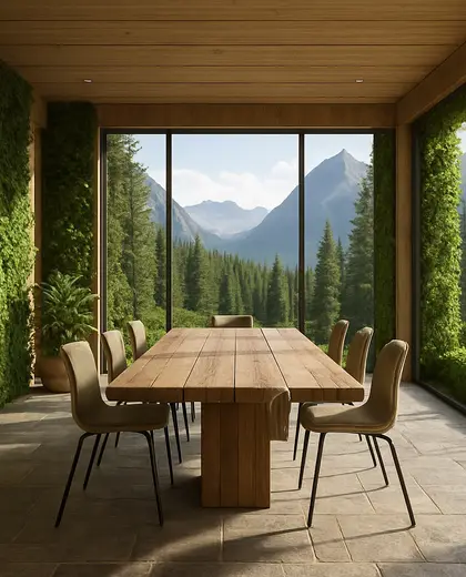 sustainable office space — formal dining room (alpine)