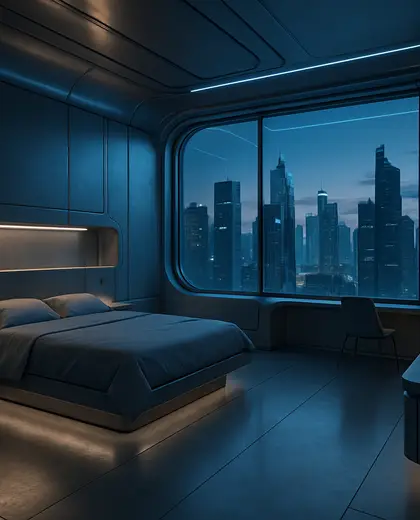 futuristic apartment — room (urban)