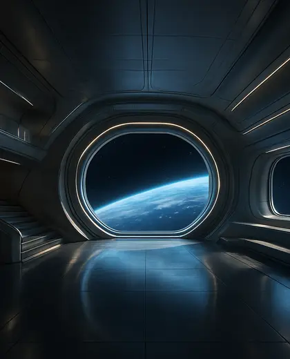 futuristic home — main hall (space)