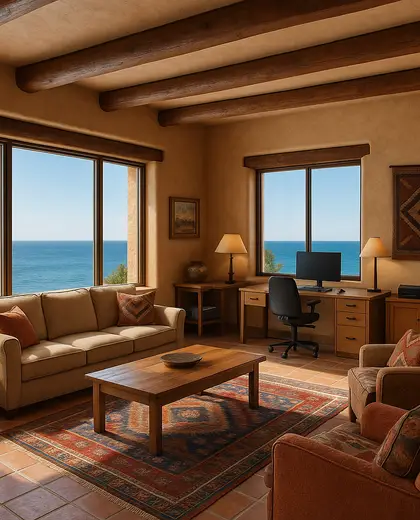southwestern office space — family room (ocean)