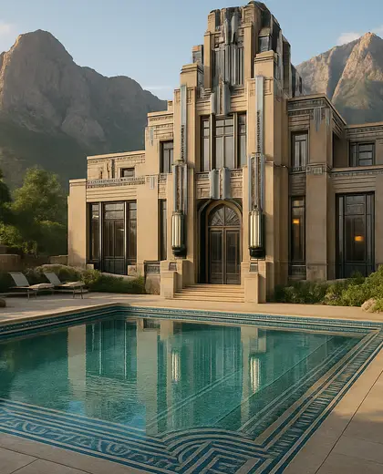 art deco building — pool (mountain)