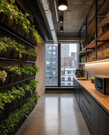 industrial vertical garden — pantry (urban)