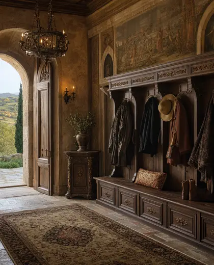 renaissance salon — mud room (rural)