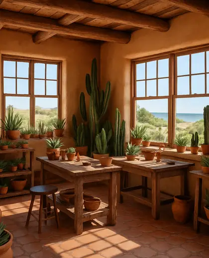 southwestern indoor garden — workshop (coastal)