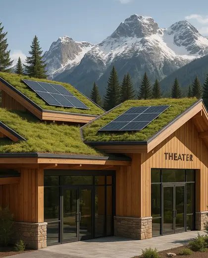 sustainable theater — roof (alpine)