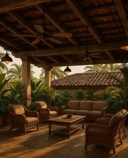 vintage salon — roof (tropical)