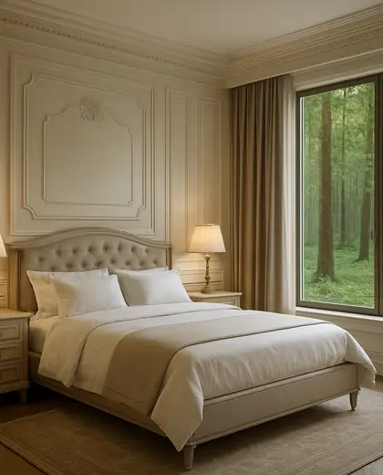 neoclassical store — master bedroom (forest)