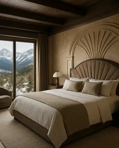 art deco building — master bedroom (alpine)