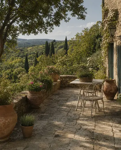 vintage garden — terrace (rural)