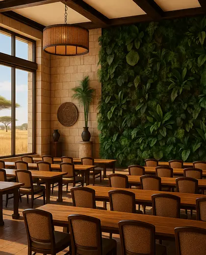 eclectic vertical garden — conference hall (savanna)