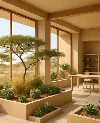 minimalist indoor garden — workshop (savanna)