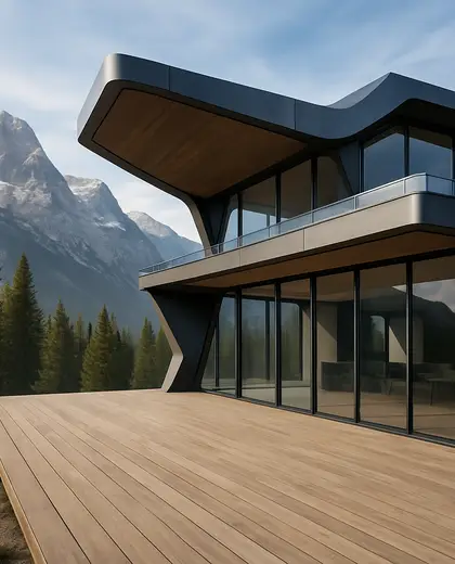 futuristic house — deck (alpine)