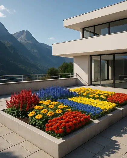 bauhaus penthouse — flower bed (mountain)
