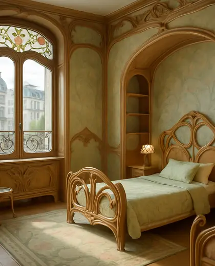 art nouveau salon — childrens bedroom (urban)