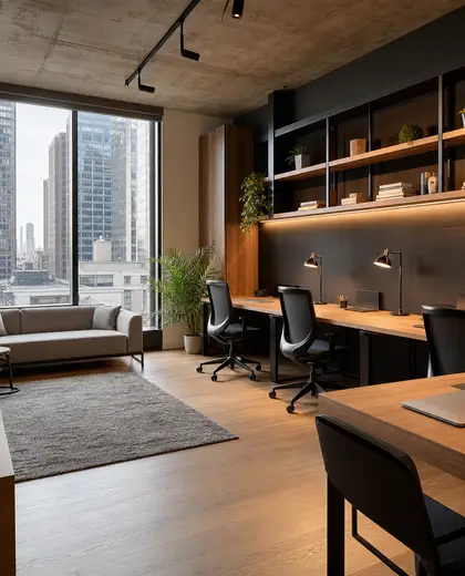 modern home — coworking space (urban)