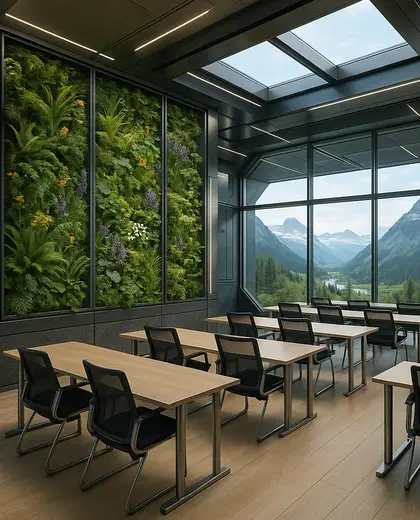 futuristic vertical garden — training room (alpine)