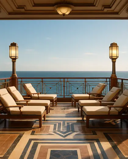 art deco hotel — deck (ocean)