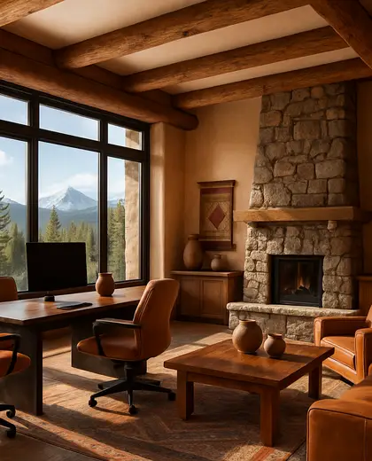 southwestern condo — open office (alpine)