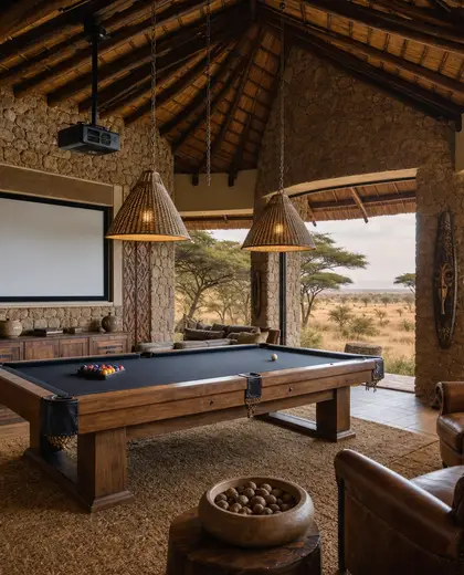 rustic theater — game room (savanna)