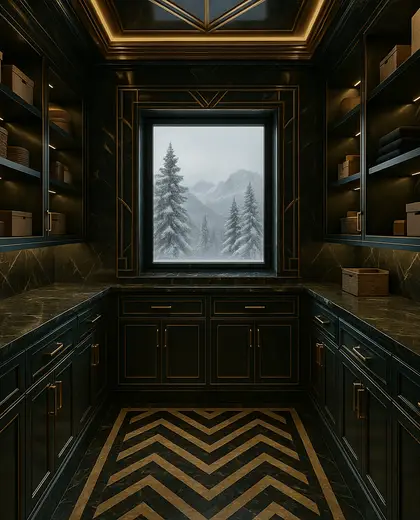 art deco condo — storage room (alpine)