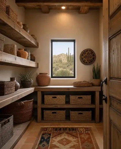 southwestern apartment — storage room (desert)