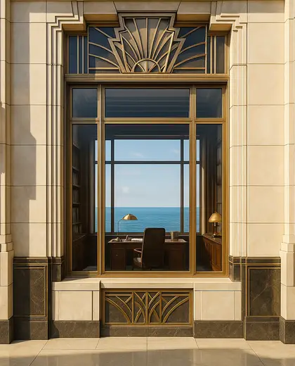 art deco facade — study (ocean)