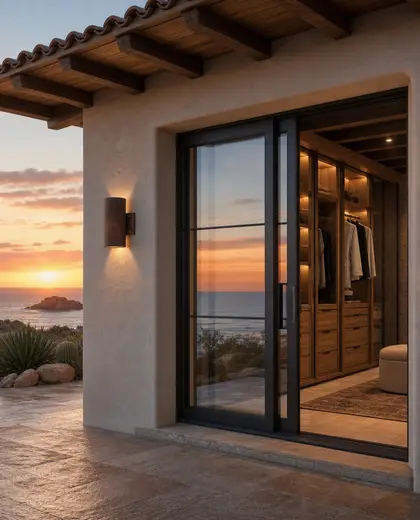 southwestern facade — walk in closet (ocean)