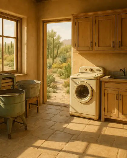 vintage garden — laundry room (desert)