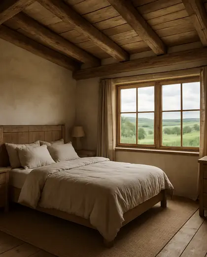 rustic farmhouse — bedroom (rural)