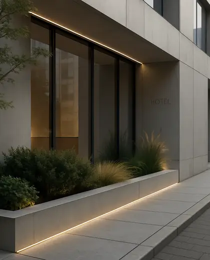 minimalist hotel — edging (urban)
