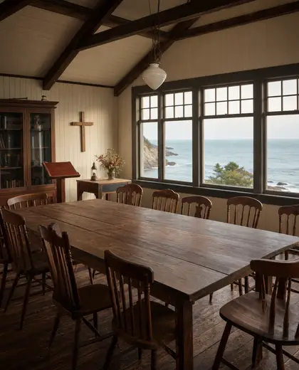 vintage church — meeting room (ocean)