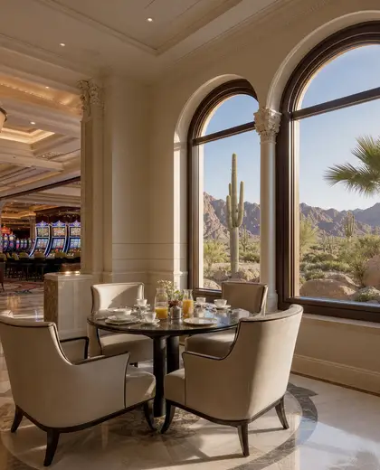 neoclassical casino — breakfast nook (desert)