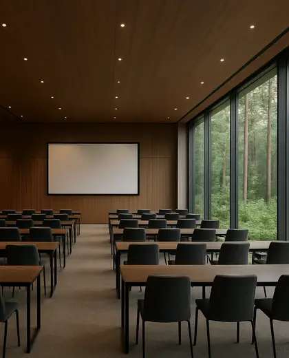 modern hotel — conference hall (forest)