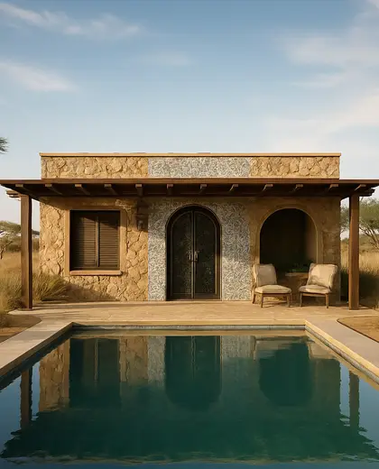 eclectic facade — pool (savanna)