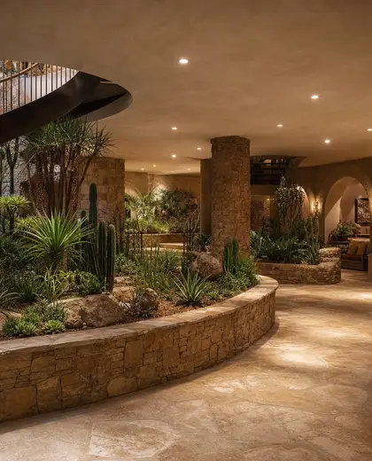 mediterranean indoor garden — basement (savanna)