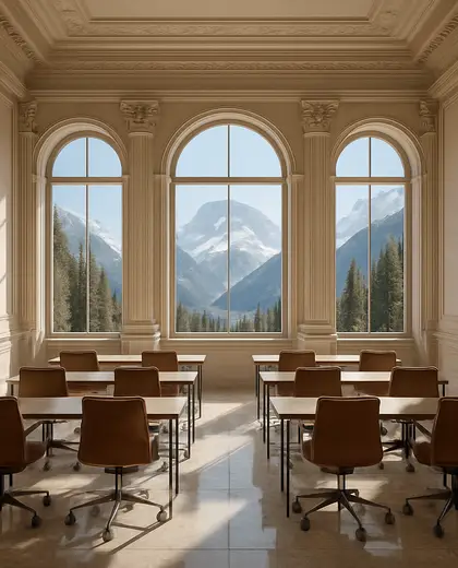 neoclassical office space — training room (alpine)