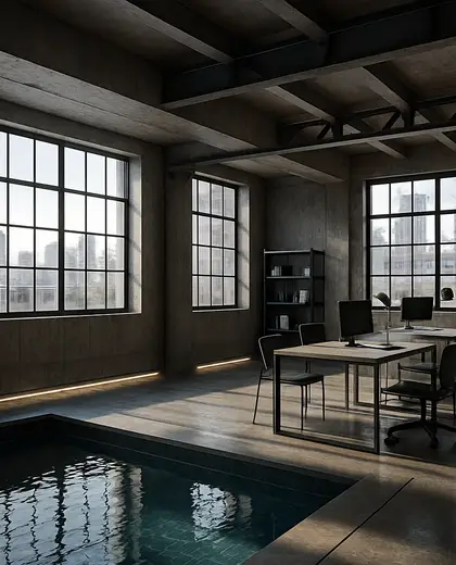 industrial office space — pool (urban)