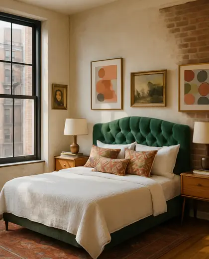 eclectic apartment — bedroom (urban)
