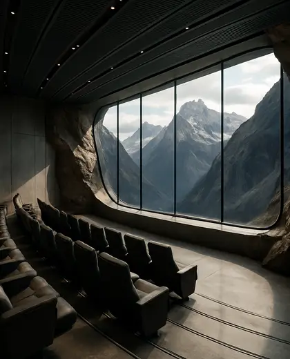 futuristic theater — room (mountain)
