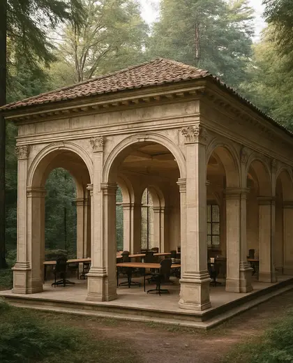 renaissance building — open office (forest)