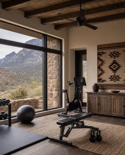 southwestern house — training room (mountain)