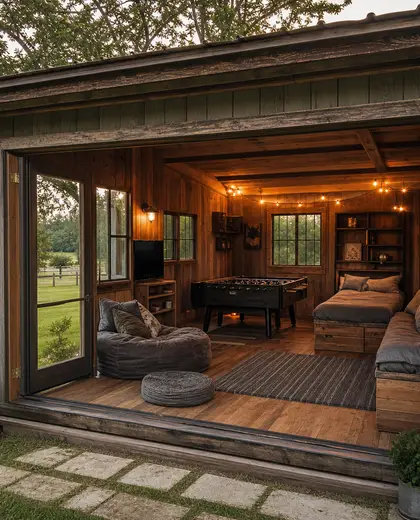 rustic yard — youth room (rural)