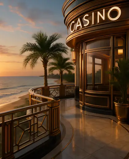 art deco casino — balcony (beach)