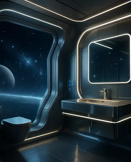 futuristic house — rest room (space)