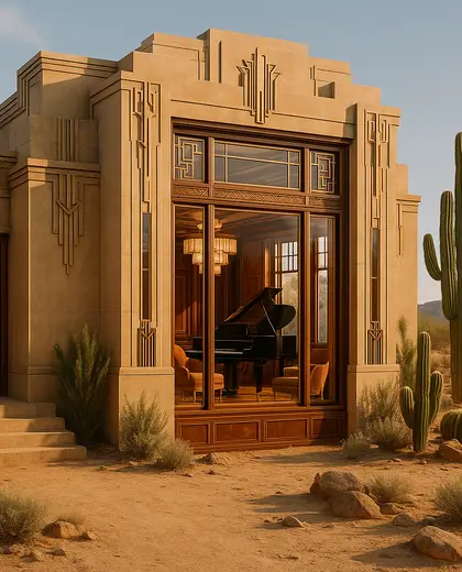 art deco house — music room (desert)