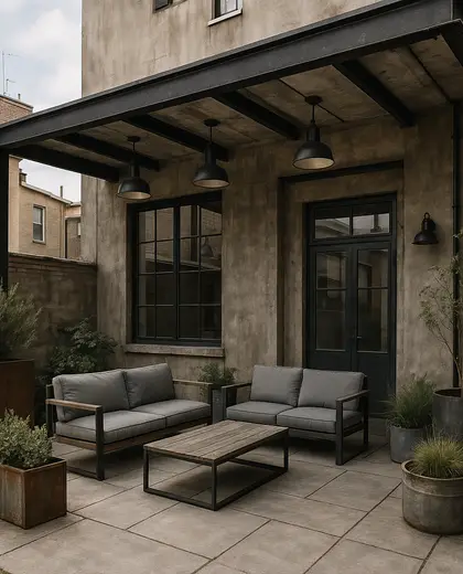 industrial house — patio (urban)